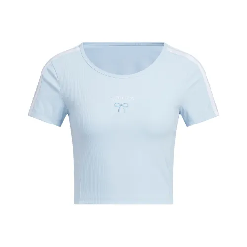 Adidas Dance SS25 T Рубашка Женская Синяя Белая