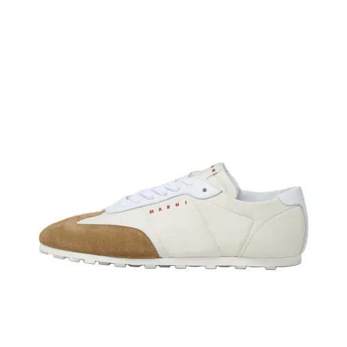 MARNI Softy Футбол Низкий Топ Повседневная Обувь Женская Экрю