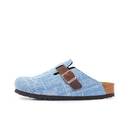 Khadgar Birkenstock Стиль Обувь Светло-Синий Темно-Коричневый Женский