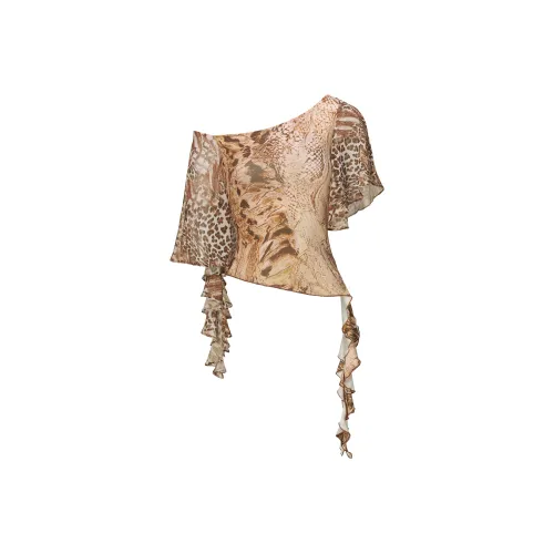 JYOSEI Коричневый Женские Короткие Топы