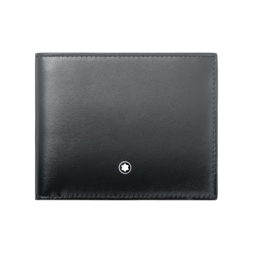 MONTBLANC Meisterstuck Full Коровья кожа Зернистая текстура Держатель для карт Кошелек Мужской Элегантный Серый