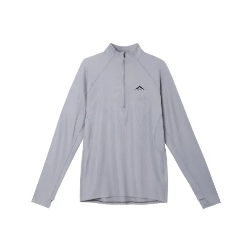 Nike Dri Fit Trail T Рубашка Мужская Бетон Серый