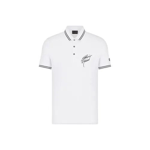 EMPORIO ARMANI Белая Мужская Рубашка Поло