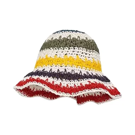 BOOLFEN Шляпы ведра из соломенной плетени Женские