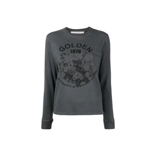 Golden Goose Женские футболки угольно-серого цвета