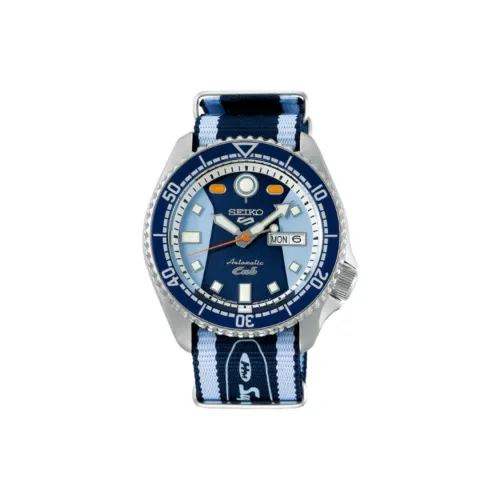 SEIKO Автоматический Механический Механизм Мужские Часы 42,5 мм Синий