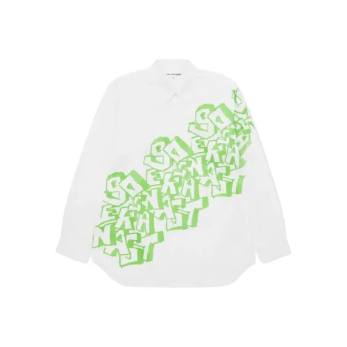 COMME DES GARCONS SHIRT A$AP Nast Collaboration Белая Унисекс Рубашка