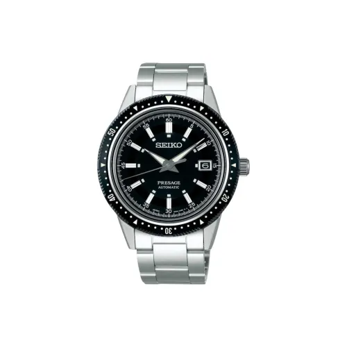 SEIKO Автоматический/Ручной Механизм Мужские Часы 41,3 мм Черный