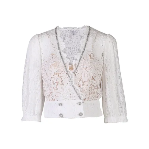 Anmani Кость Фарфоровый белый Женские Рубашки