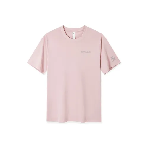 XTEP Fan Chengcheng Personally Designed Collection Язык цветов Розовый Унисекс T Рубашки