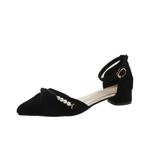 SHUMO Высокие каблуки с грубым покрытием Женские