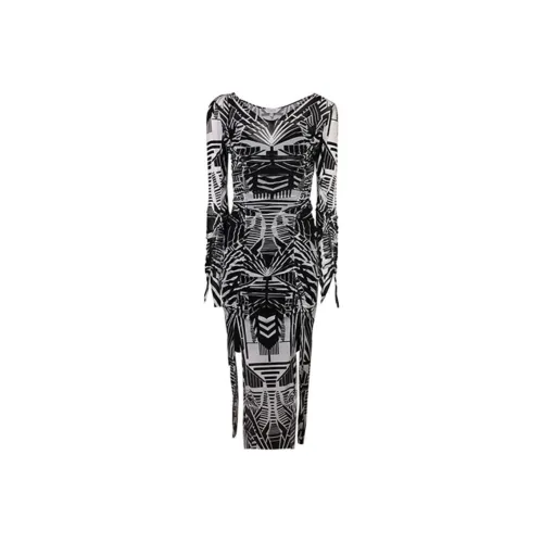 Anmani Длинное платье с длинными рукавами женское