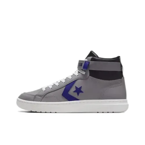 Конверс Pro Blaze V2 Slip-resistant Abrasion-resistant MID Skateboarding Top Shoes Unisex Gray Blue