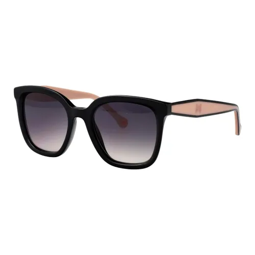 CarolinaHerrera Ацетат Квадратные Солнцезащитные Очки Женские Черные