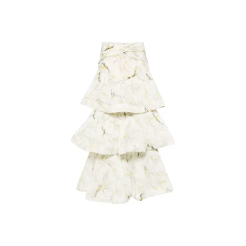 Zimmermann SS24 Повседневный Длинный Юбка Женская Сливовый