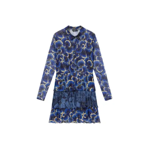 Desigual Blue Женские Длинные Рукава Платья
