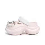 Розовые цветы, бант