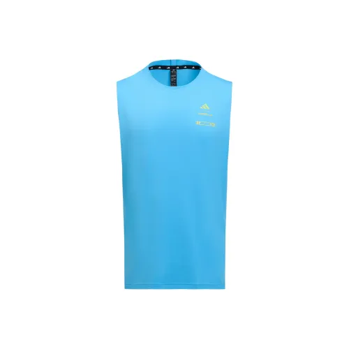 Adidas x LAIMEI LIANMINGKUAN SS25 Майка Мужская Светлая Волшебная Синяя