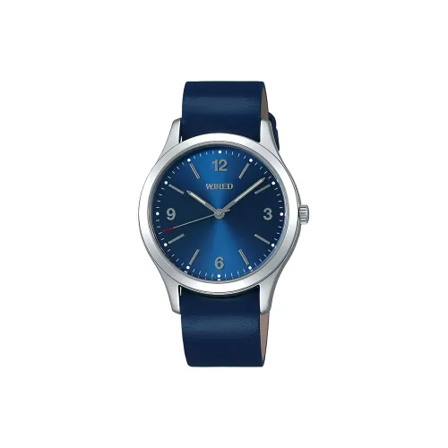 SEIKO Wired Collection Кварцевый механизм кожа тканевый ремешок часы 37 мм унисекс синий циферблат