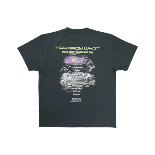Far Archive SS25 Черные Мужские T-рубашки
