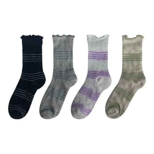 Mulong Family Носки Crew Женские упаковка из 4 пар