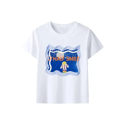 BANGEWEIXIAO Стандартный Короткий Рукав Т-Рубашки Унисекс Белый