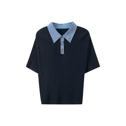 3COLOUR Темно-синий Женская трикотажная одежда