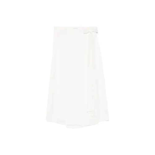 Wales Bonner Повседневный Длинный Юбка Женская Белая