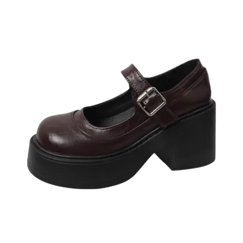 PARK DANCE Туфли Мэри Джейн с грубым каблуком Женские