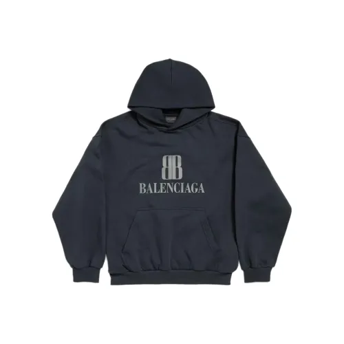 Balenciaga Свитшот Стандартный крой Мужской Черный