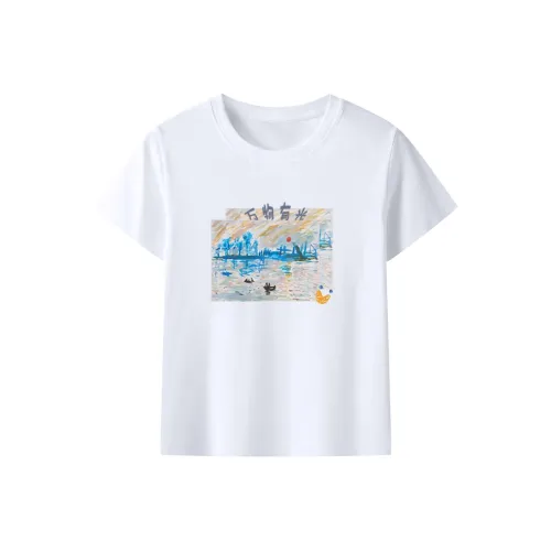 BANGEWEIXIAO Стандартная T-рубашка унисекс белого цвета