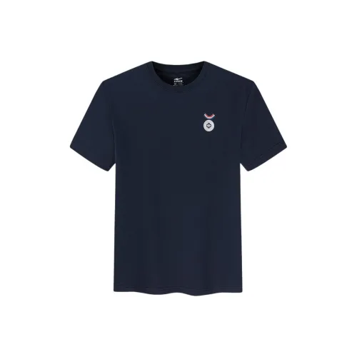 Erke Tennis Series T Рубашка Мужская Rock Blue