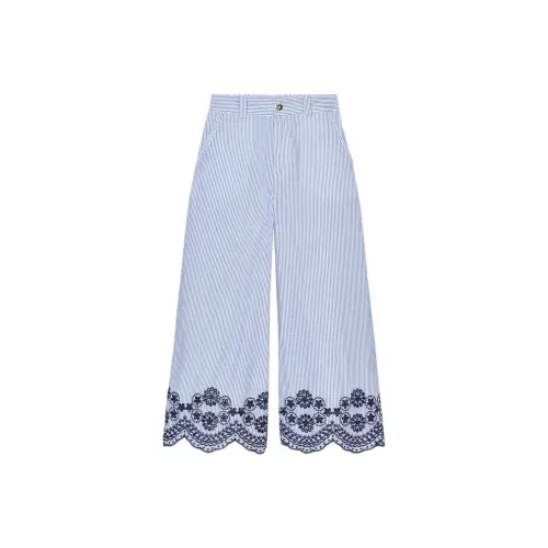 ZARA Синие/Индиго Женские Повседневные Брюки