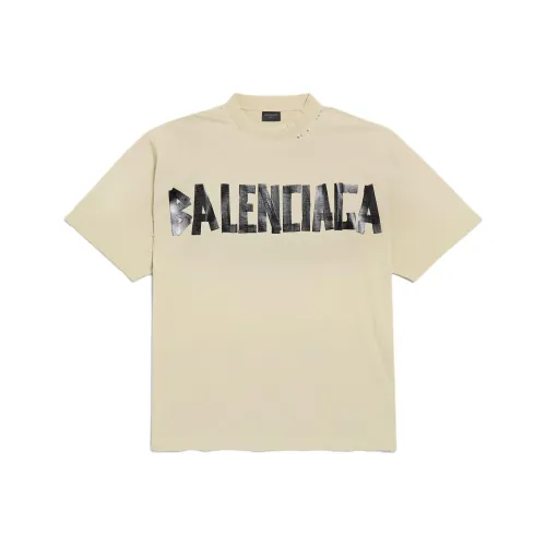 Balenciaga T-Shirt Regular Fit Unisex Beige