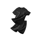 Набор (черный топ+черные шорты)