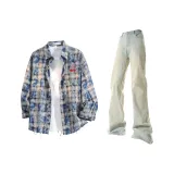 Washed Blue + Yellow Mud Pants  
Вымытые Синий + Желтый Грязь Брюки