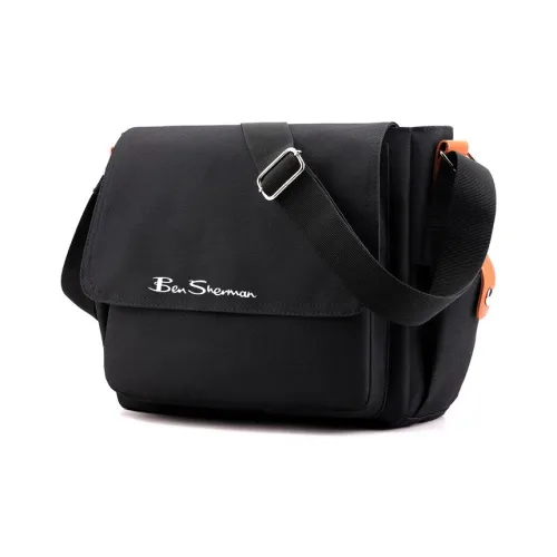 BEN SHERMAN Нейлоновая сумка через плечо стандартная унисекс черный белый