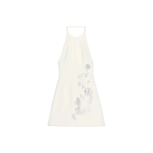 ZARA Морозный белый Женские Платья без рукавов