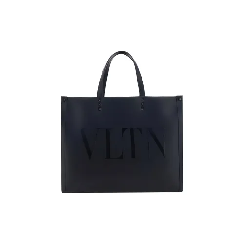 Valentino Телячья кожа Тоут Сумка Сумка для покупок Сумка на плечо Сумка среднего размера Мужская Черная