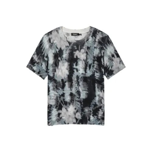 Desigual Черный с принтом женские трикотажные изделия