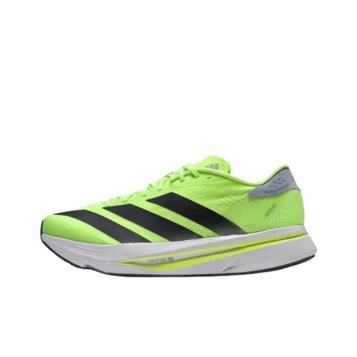 Adidas Adizero SL2 Slip-resistant Abrasion-resistant Low-top Беговые кроссовки Мужские Зеленые