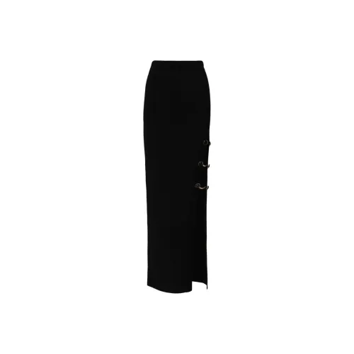 Elisabetta Franchi SS24 Повседневная Длинная Юбка Женская Черная