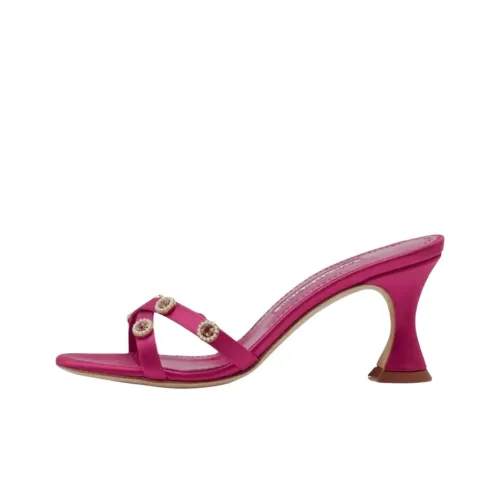 MANOLO BLAHNIK Слипоны 7 см Женские Розовые