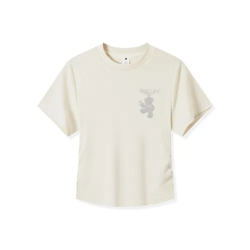 XTEP Fan Chengcheng Personally Designed Collection Хлопок Белый Женские Футболки