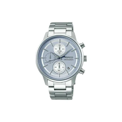 SEIKO Wired Collection Кварцевый механизм Металлический ремешок Часы 40 мм Мужские часы Серебристый циферблат