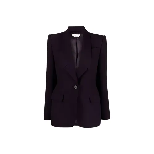 Alexander McQueen FW23 Куртки и Пальто Женские Фиолетовые