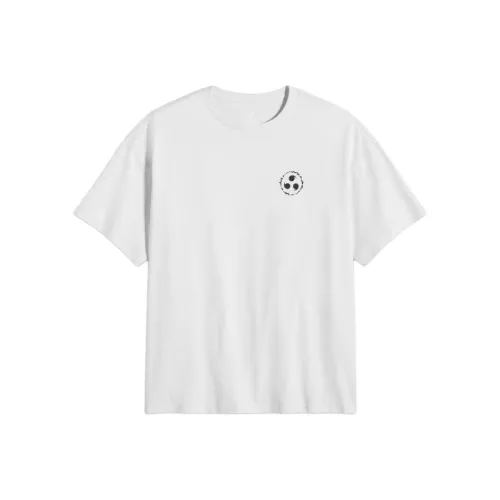 Конверс x HUOYINGRENZHEJIFENGCHUAN LIANMINGKUAN Т-рубашка Унисекс Белый