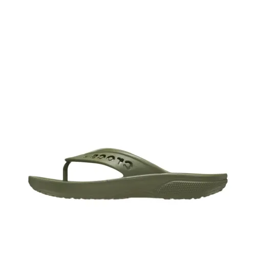 Crocs Baya 2 Устойчивые к истиранию Шлепанцы Унисекс Зеленый