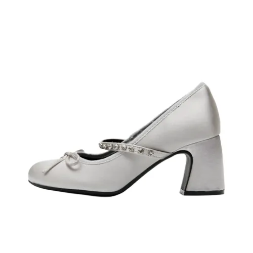 Wuji Грубый каблук Мэри Джейн Женские туфли