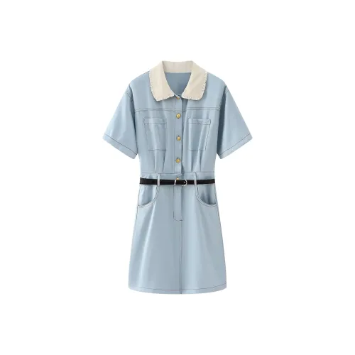 ABBY GODDESS Короткое платье с короткими рукавами женское